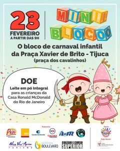 Bloquinhos de Carnaval: Roteiro para 23\02 !!